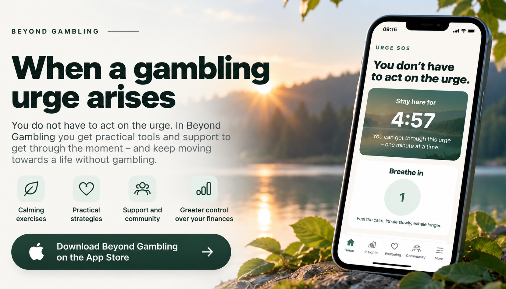 Beyond Gambling – support when gambling urges arise